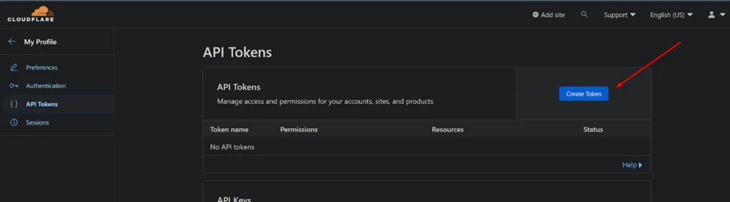 Create Cloudflare API Token