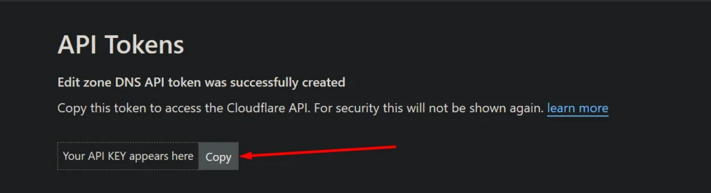 Create a Cloudflare API Token